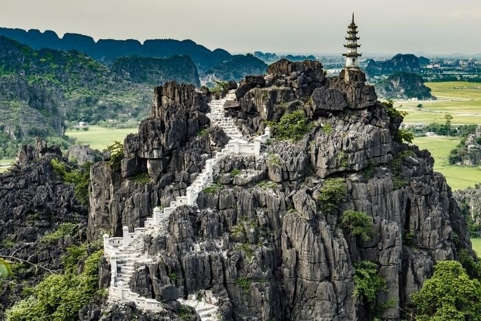From the top of Hang Mua, take in the full beauty of Tam Coc
